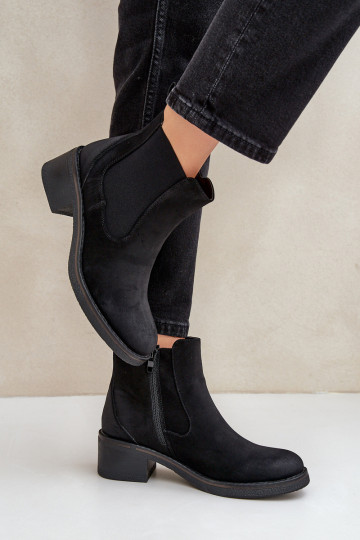 Stijlvolle dameslaarzen opInarmen Niski Obcas Slot zInart Savalindra 2