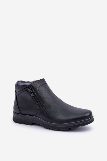 sich Zuarm laufen für Männer Stiefel aus Öko-Leder schZuarze Farbe Daniello