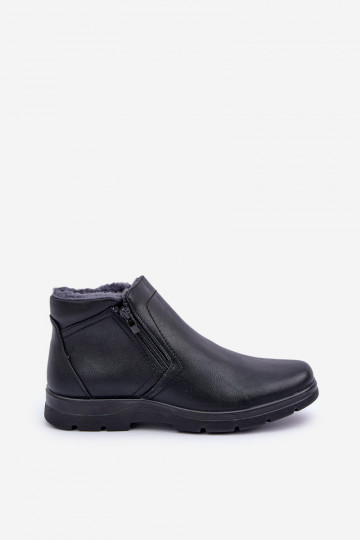 sich Zuarm laufen für Männer Stiefel aus Öko-Leder schZuarze Farbe Daniello 2