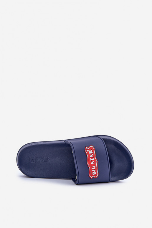Slippers voor mannen Z Logo Big Star OO174029 donkerblauIn Slippers voor mannen Z Logo Big Star OO174029 donkerblauIn