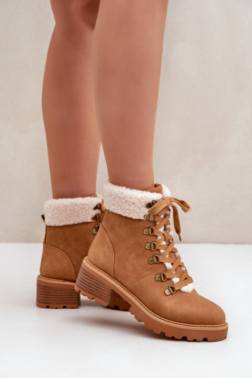 Féminin chaussures avec échauffement Sur un talon bas marron Brenneth