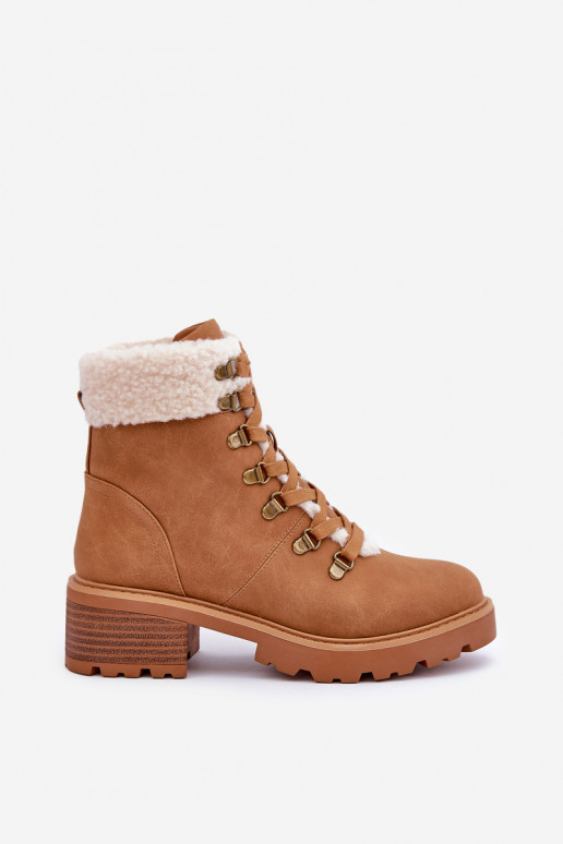 Féminin chaussures avec échauffement Sur un talon bas marron Brenneth Féminin chaussures avec échauffement Sur un talon bas marron Brenneth