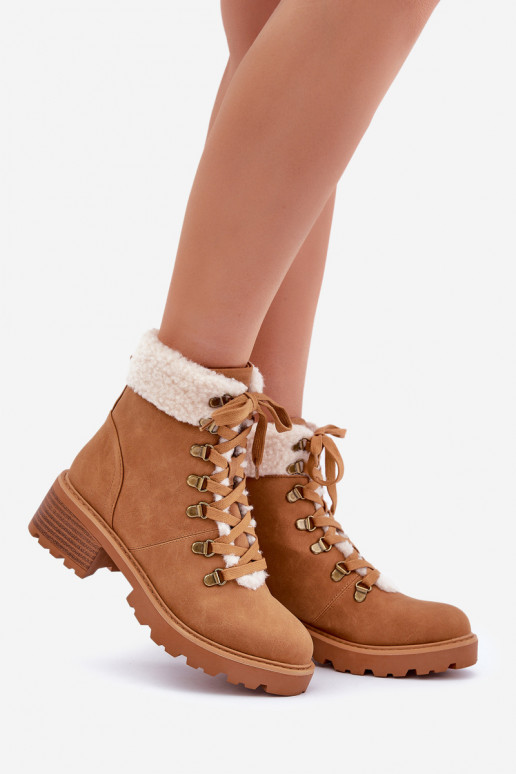Féminin chaussures avec échauffement Sur un talon bas marron Brenneth Féminin chaussures avec échauffement Sur un talon bas marron Brenneth