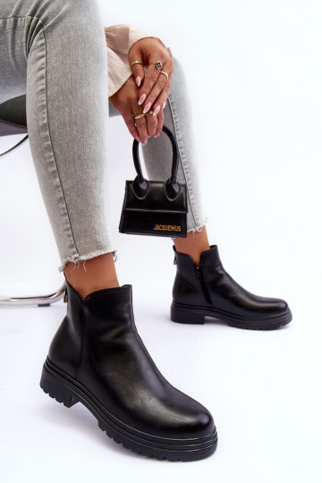 Schwarze Stiefeletten Foteini 2