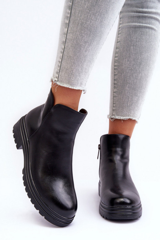 Schwarze Stiefeletten Foteini
