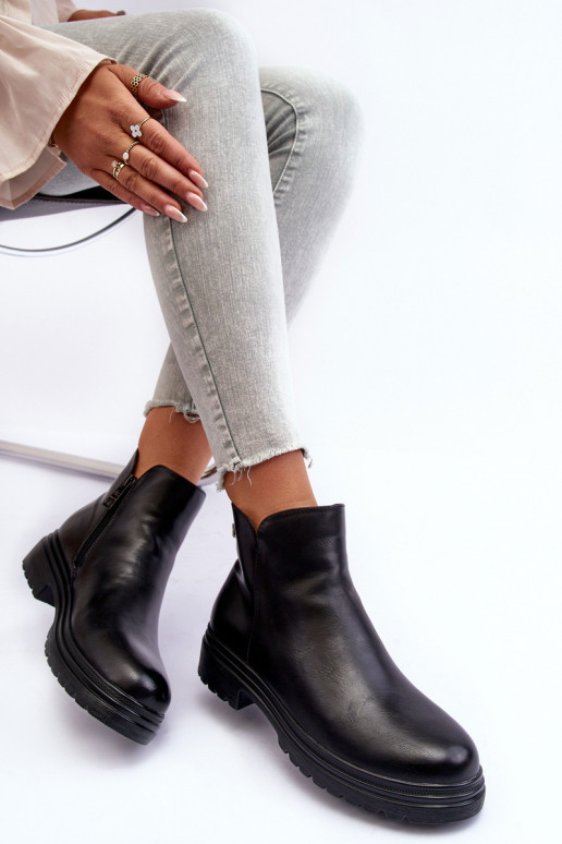 Schwarze Stiefeletten Foteini