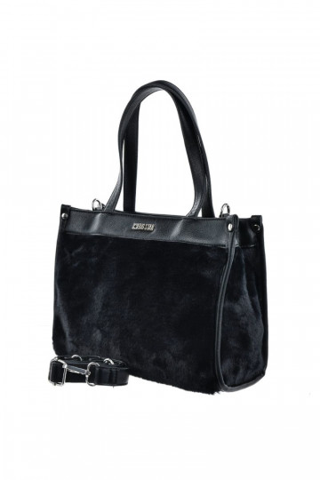 Tasche mit Fellbesatz Big Star OO574067 schwarz 2