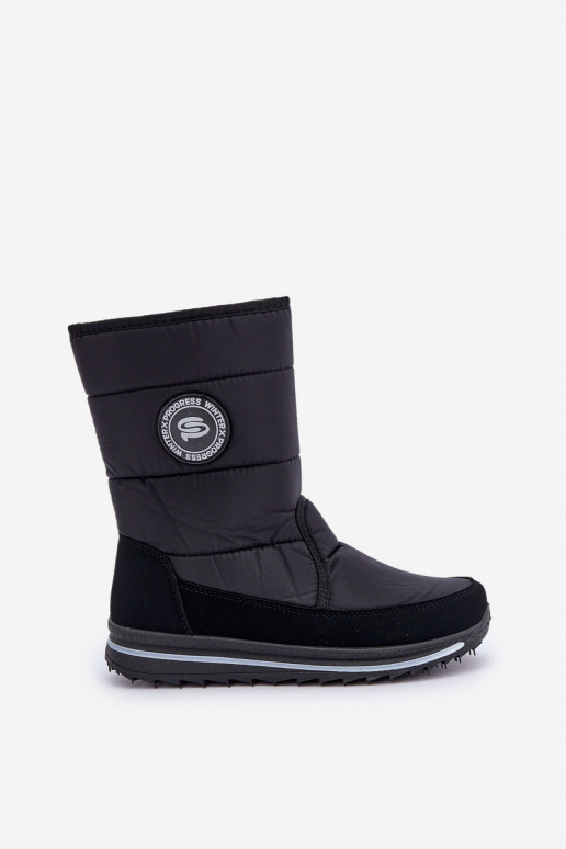 Dames sneeuwlaarzen Progress PROGJ-21-09 in zwart Dames sneeuwlaarzen Progress PROGJ-21-09 in zwart