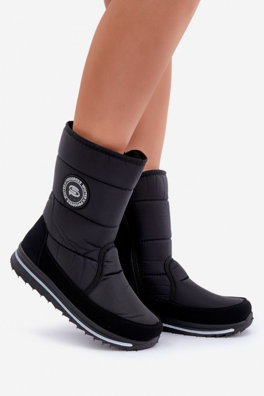 Bottes de neige Progress PROGJ-21-09 en noir pour femme Bottes de neige Progress PROGJ-21-09 en noir pour femme