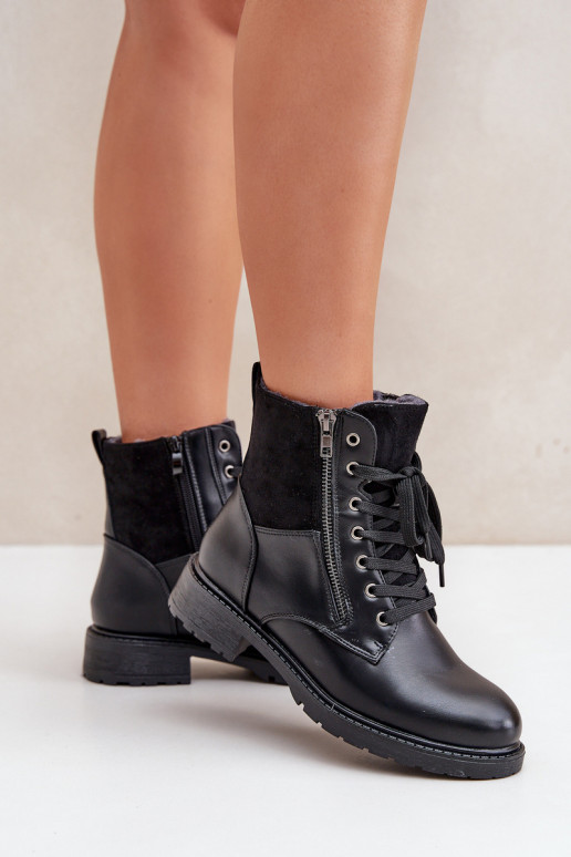 opInarmen Laarzen met brede hakken Eko Leer zInart Opoise