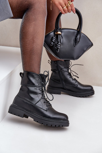 réchauffer Bottes Z Przypinkami Activé SznuroÀaniu couleur noire Irivina