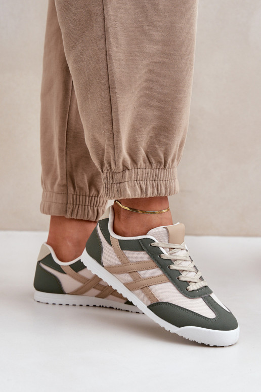 Lage sneakers Loungewear-schoenen in zandgroene kleur Eezore