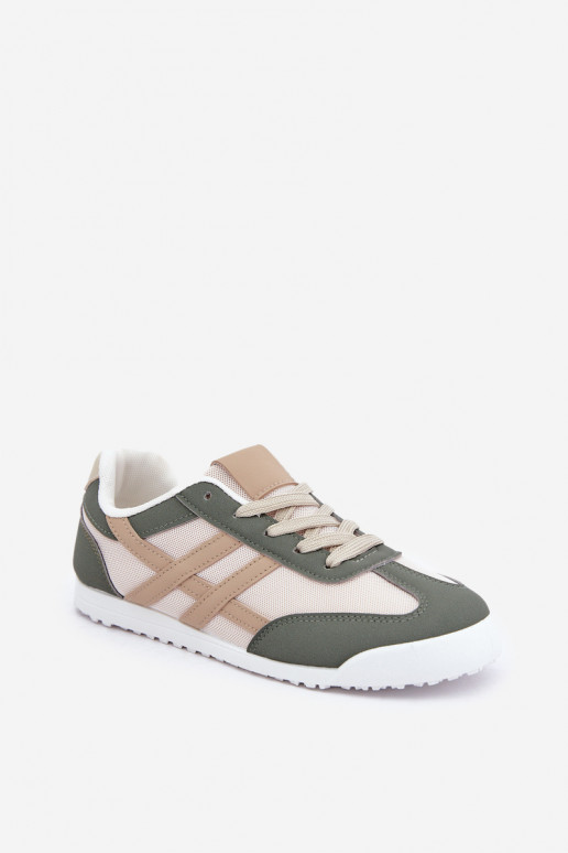 Laag Sneakers Vrijetijdsschoenen beige-groene kleur Eezore Laag Sneakers Vrijetijdsschoenen beige-groene kleur Eezore