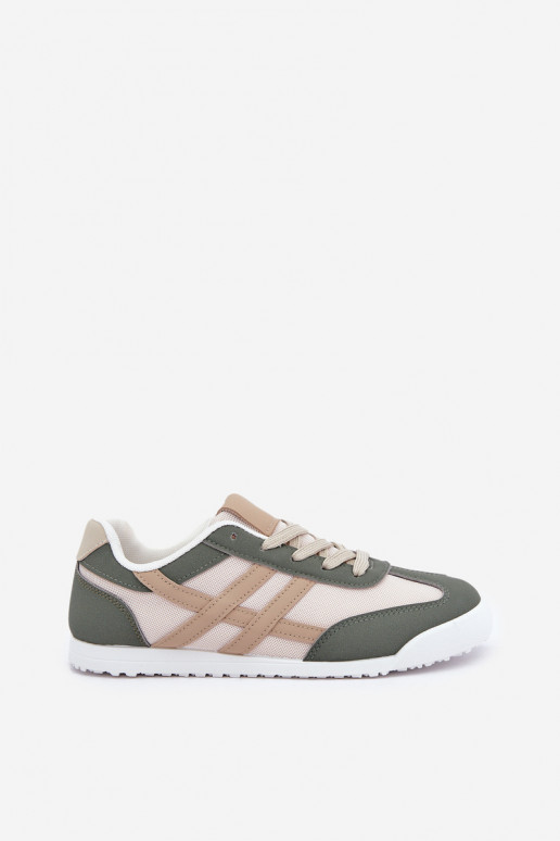 Laag Sneakers Vrijetijdsschoenen beige-groene kleur Eezore Laag Sneakers Vrijetijdsschoenen beige-groene kleur Eezore