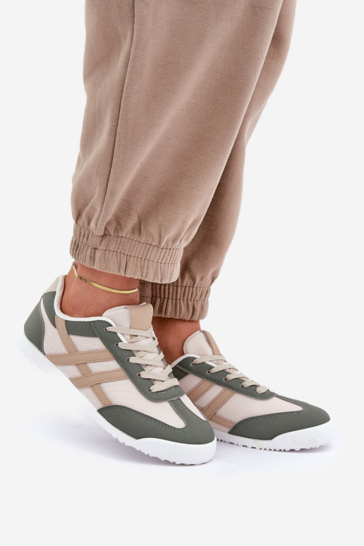 Lage sneakers Loungewear-schoenen in zandgroene kleur Eezore