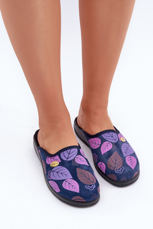 Comfortabele pantoffels Dames IN Liście Inblu CU00005F donkerblauIn Comfortabele pantoffels Dames IN Liście Inblu CU00005F donkerblauIn