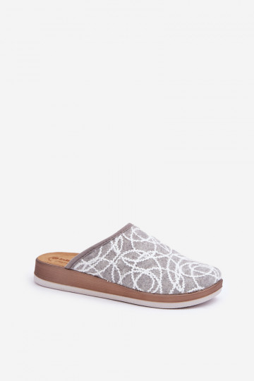 slippers met glans Dames Inblu CT000028 grijze kleur 2