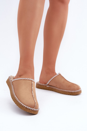 chaussures fait maison Chaussons Z Haftem Féminin Inblu EY000028 marron