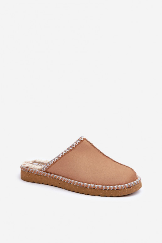 huisslippers Z Haftem Dames Inblu EY000028 bruine kleur