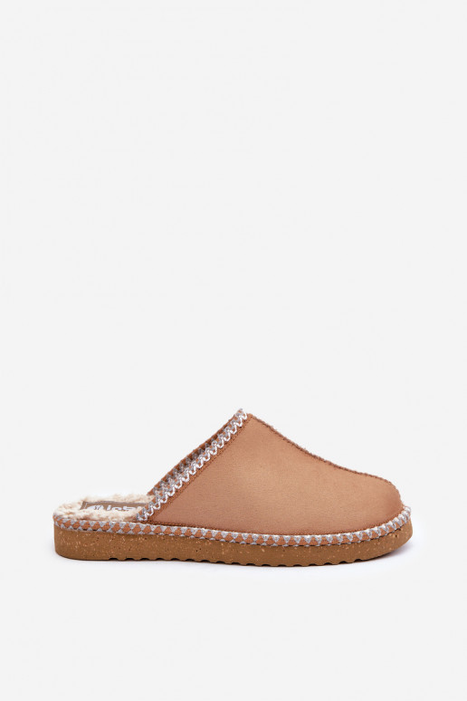 huisslippers Z Haftem Dames Inblu EY000028 bruine kleur