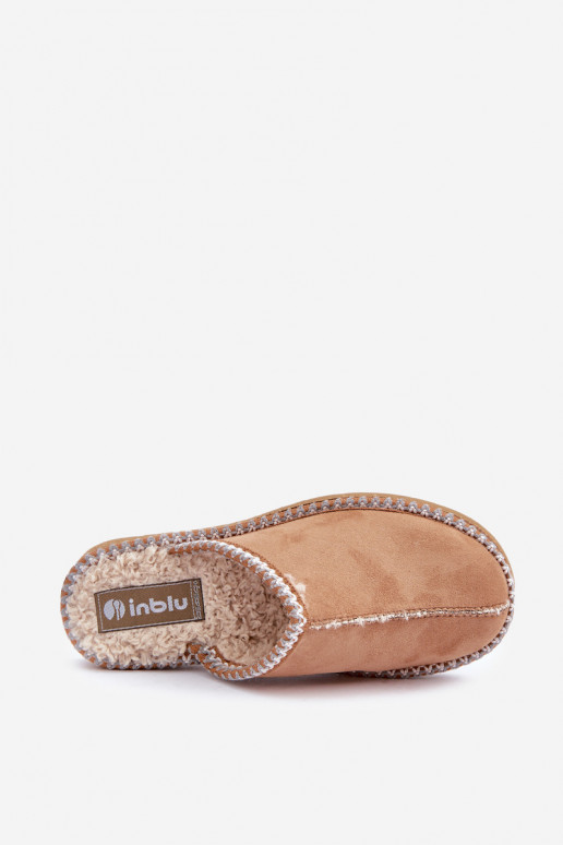 Chaussons Mules Femme Z Haftem Inblu EY000028 marron