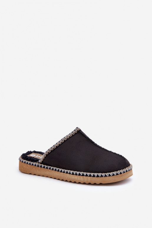 huisslippers Z Haftem Dames Inblu EY000028 zwarte kleur