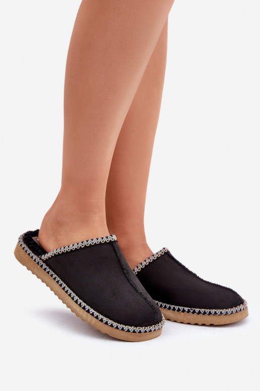 huisslippers Z Haftem Dames Inblu EY000028 zwarte kleur