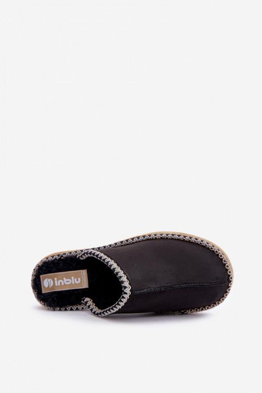 huisslippers Z Haftem Dames Inblu EY000028 zwarte kleur