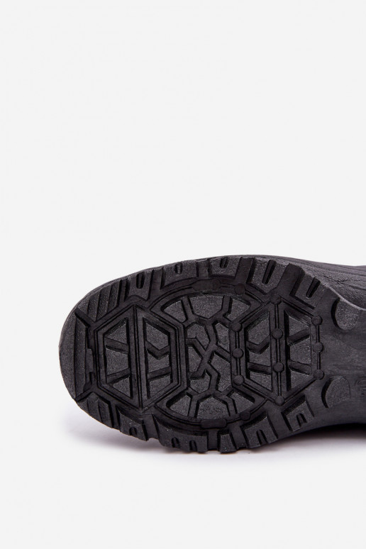 Bottes de neige pour hommes avec fourrure intérieure noires Linnora