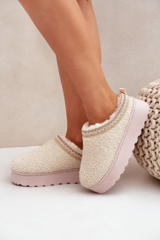 Schneestiefel Feminin mit einer Plattform Z Haftem elfenbeinfarbe Tirissa Schneestiefel Feminin mit einer Plattform Z Haftem elfenbeinfarbe Tirissa