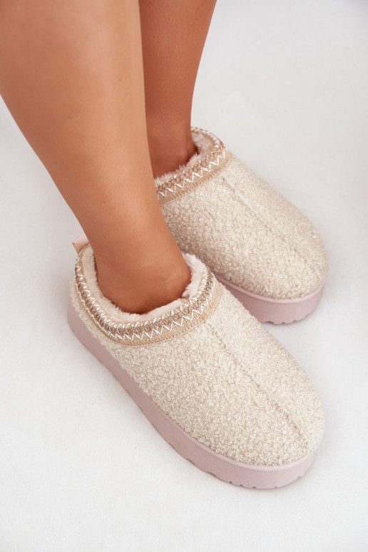 Schneestiefel Feminin mit einer Plattform Z Haftem elfenbeinfarbe Tirissa Schneestiefel Feminin mit einer Plattform Z Haftem elfenbeinfarbe Tirissa