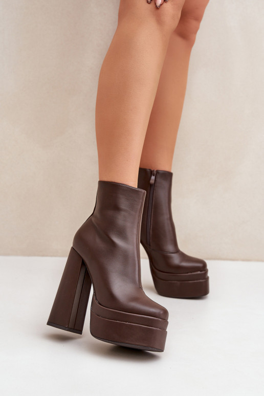 Bottes avec une plateforme I Enregistrer réchauffer CzekoladoÀe Selahra Bottes avec une plateforme I Enregistrer réchauffer CzekoladoÀe Selahra