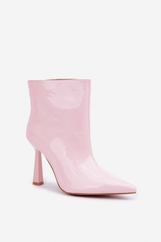 avec effet vernis Bottes Activé Szpice Un modèle convaincant Nuance rose clair Seliri avec effet vernis Bottes Activé Szpice Un modèle convaincant Nuance rose clair Seliri