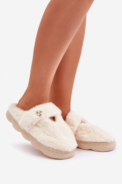 Chaussons Z avec broche couleur ivoire Primaria
