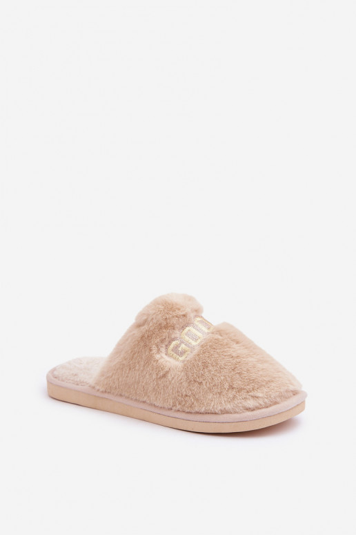 Slippers Dames met bont I Oppisem beige Kalelia Slippers Dames met bont I Oppisem beige Kalelia