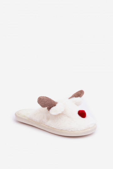 met bont Slippers Dames Met Thema Rendier Initte kleur Sennalith 2
