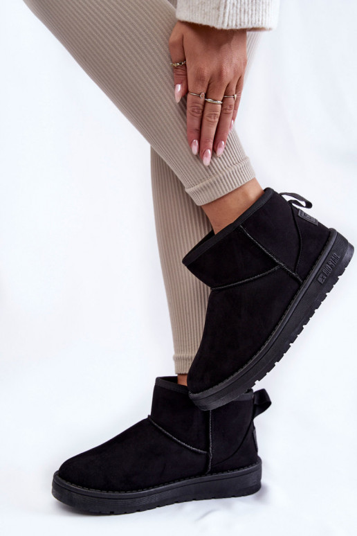 Warm snow boots Big Star in zwarte kleur Warm snow boots Big Star in zwarte kleur