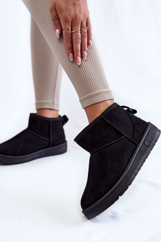 Warm snow boots Big Star in zwarte kleur Warm snow boots Big Star in zwarte kleur