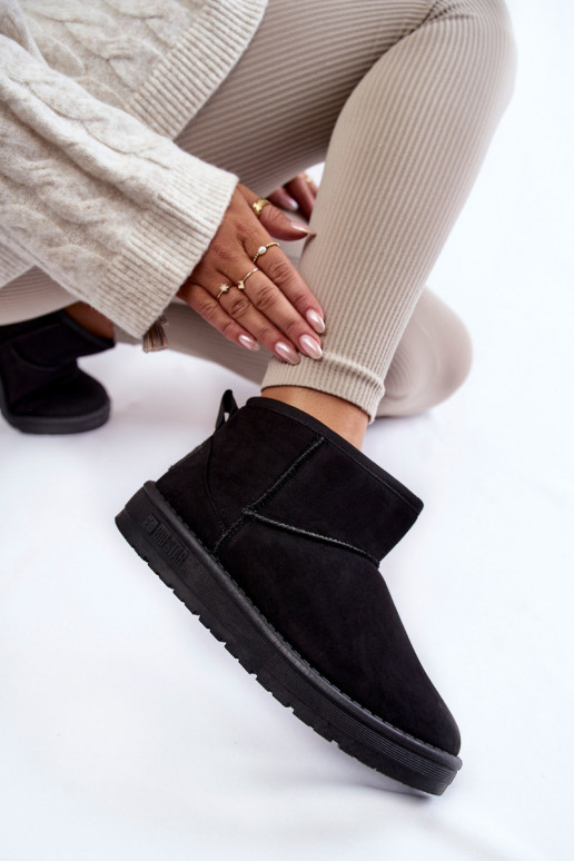 Warm snow boots Big Star in zwarte kleur Warm snow boots Big Star in zwarte kleur