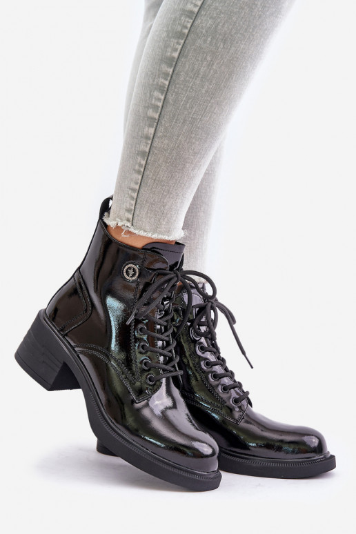 Leren laklaarzen met voering D&A in... Leren laklaarzen met voering D&A in...