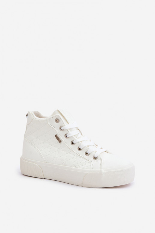 Baskets de loisirs isolées Big Star blanches