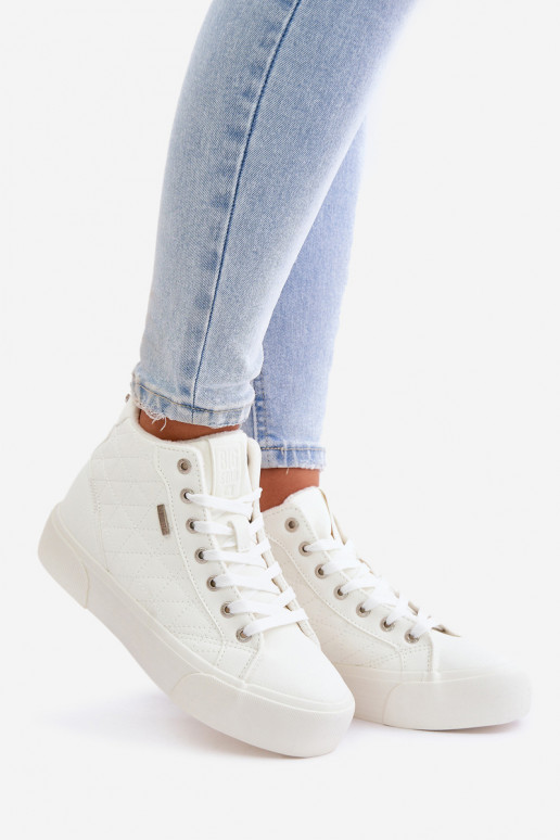 Baskets de loisirs isolées Big Star blanches