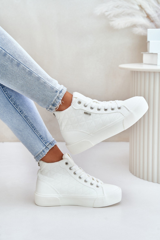 Pašiltinti Freizeitschuhe Big Star in Weiß