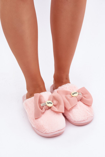 Chaussons pour femmes avec fourrure I Lankas roses Olfedi