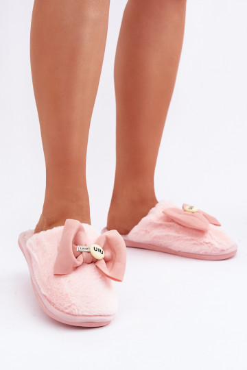 Slippers Dames met bont I Boog roze Olfedi 2