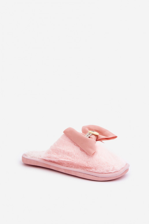 Damenpantoletten mit Fell I Lankas in Rosa Olfedi