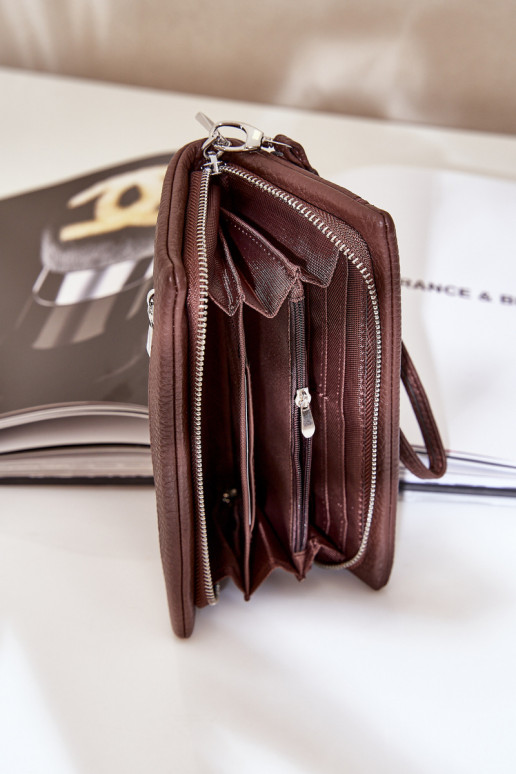 Große Damenbrieftasche mit Aufdruck aus Öko-Leder CzekoladoZuy Es mussrtiel Große Damenbrieftasche mit Aufdruck aus Öko-Leder CzekoladoZuy Es mussrtiel