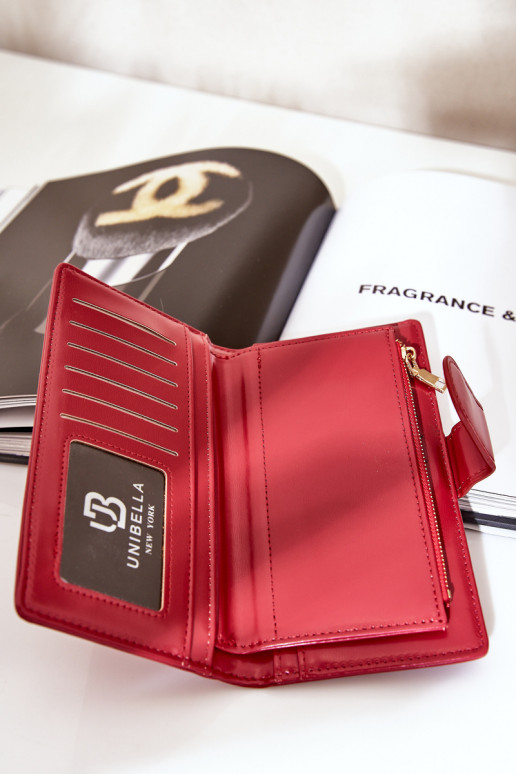 Damenbrieftasche aus Öko-Leder rote Farbe Kalinessa Damenbrieftasche aus Öko-Leder rote Farbe Kalinessa