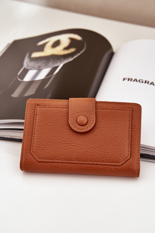 Damenbörse aus braunem Eco-Leder Isamille