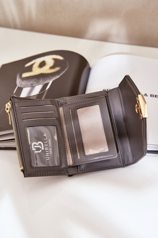 lackiert Damenbrieftasche dunkelgrau Rahner lackiert Damenbrieftasche dunkelgrau Rahner